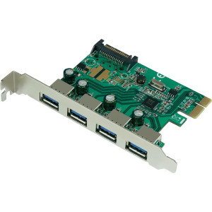 CONRAD 4 Port USB 3.0-Controllerkarte USB-A PCIe Renkforce 