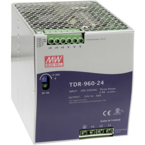 MEAN WELL Hutschienen-Netzteil (DIN-Rail) Mean Well TDR-960-24 24 V/DC 40 A 960 W 1 x 