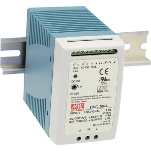 MEAN WELL Hutschienen-Netzteil (DIN-Rail) Mean Well DRC-100A 13.8 V/DC 4.5 A 96 W 2 x 