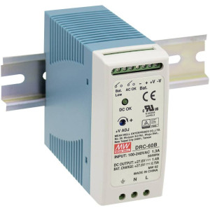 MEAN WELL Hutschienen-Netzteil (DIN-Rail) Mean Well DRC-60A 13.8 V/DC 2.8 A 59 W 2 x 