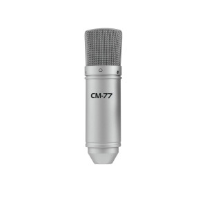 OMNITRONIC Studiomikrofon Omnitronic MIC CM-77 Übertragungsart:Kabelgebunden inkl Spinne, inkl. Klam 