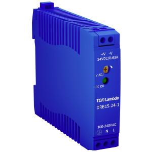TDK Hutschienen-Netzteil (DIN-Rail) TDK-Lambda DRB-15-24-1 24 V/DC 0.63 A 15 W 1 x 