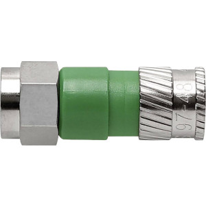 AXING F-Stecker-Kompression Kabel-Durchmesser: 4.9 mm 
