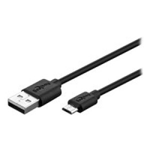 WENTRONIC Goobay - USB-Kabel - Micro-USB Type B (S) bis USB (S) - 3 A - 1,0m - Schwarz (72227) 