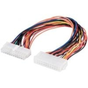  WENTRONIC Goobay Internes PC-Stromkabel, 0.3 m - 24-pin Stecker > 24-pin Kupplung (93239) Mainboard Zubehoer 