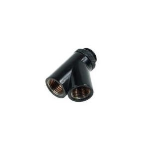  ALPHACOOL HF Y connector - Flüssigkeitskühlsystem-Anschlussadapter - Deep Black (17063) Zubehör 