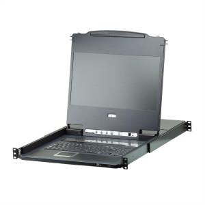  ATEN CL6708MW - KVM-Konsole mit KVM-Switch - 8 Anschlüsse - USB - 43,9 cm (17.3") - Rack - einbaufäh  