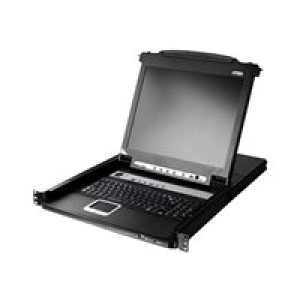  ATEN Arbeitskonsole 43 cm (17") mit integriertem KVM-Switch, PS/2 und USB - zum Einbau im 48,30cm (1  
