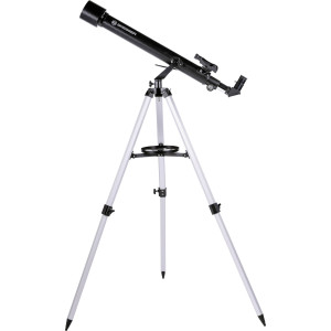BRESSER Optik Linsen-Teleskop Arcturus 60/700 AZ carbon Azimutal Achromatisch, Vergrößerung 35 bis 5 