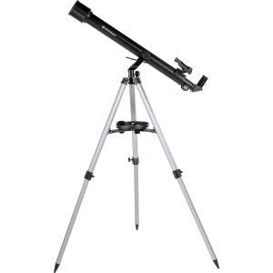 BRESSER Optik Linsen-Teleskop Stellar 60/800 AZ carbon Azimutal Achromatisch, Vergrößerung 40 bis 60 