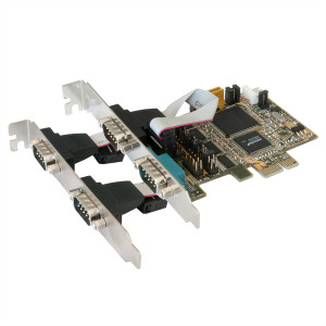 EXSYS 4S PCIe Serielle RS-232 Karte (SystemBase Chip-Set) (EX-44064) 