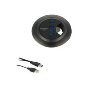 DELOCK HUB USB 3.0 Tisch-Hub 60 mm 4 x USB 3.0 