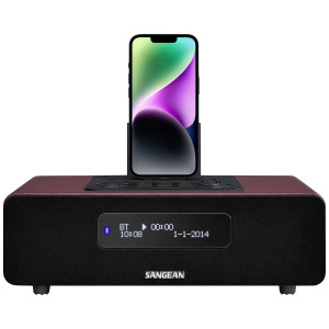 SANGEAN DDR-38 Digitalradio Bluetooth Rot 