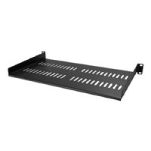 STARTECH.COM Belüfteter Server Rack Fachboden 1 HE - 25 cm Tief - Stahl 