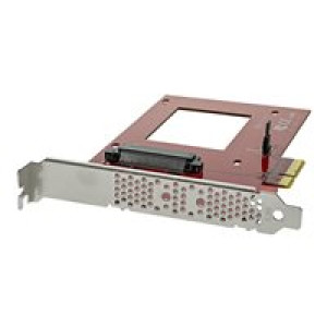 STARTECH.COM U.2 auf PCIe Adapter für 6,35cm 2,5Zoll U.2 NVMe SSD - SFF 8639 - 4xPCI Express3.0 - NV 