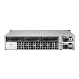 SUPERMICRO SuperChassis 823MTQC-R802LPB, 2U, Power Supply 800W redundant Titanium, 3x 3.5" Rear hot- 