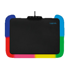 LOGILINK Gaming Mauspad mit RGB-LED Beleuchtung 7 LED-Farben 