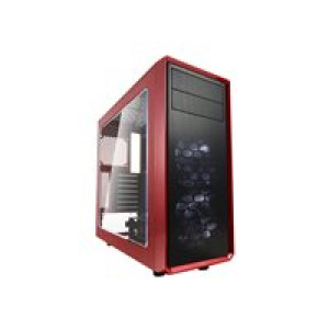 FRACTAL DESIGN Focus G ATX Gaming Gehäuse mit Seitenfenster - Rot 