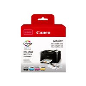 CANON PGI 1500 BK/C/M/Y Multipack 4er Pack Schwarz, Gelb, Cyan, Magenta Tintenbehälter 