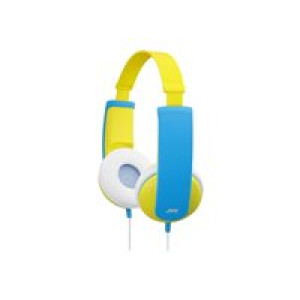 JVC HA-KD5-Y-E Kinder Kopfhörer On Ear Lautstärkebegrenzung - Leichtbügel Gelb, Blau 