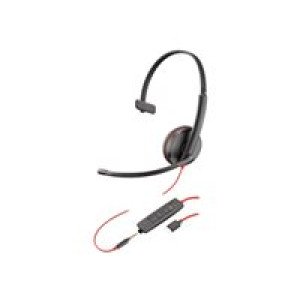 PLANTRONICS Headset Blackwire C3215 monaural USB-C & 3,5 mm 