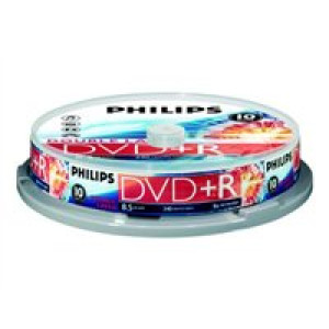  PHILIPS DVD+R Double Layer 8x, 10er Spindel (DR8S8B10F/00)  
