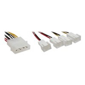  INLINE Lüfter Adapterkabel 2x 12V und 2x 5V für 4 Lüfter Zubehör 