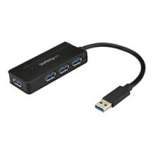 STARTECH.COM USB 3.0 Hub 4 Port - mit Ladeanschluss - inkl. Netzteil - USB Port Erweiterung 