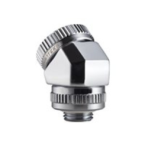  PHANTEKS Glacier Rotary Hard-Tube Fitting 16mm 45 Grad G1/4 - Chrome, drehbar Zubehör 