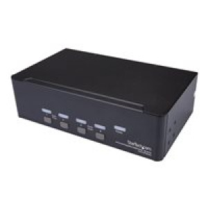  STARTECH.COM 4 Port Dual DisplayPort KVM Switch - DisplayPort 1.2 KVM - 4K 60Hz - DisplayPort Switch  