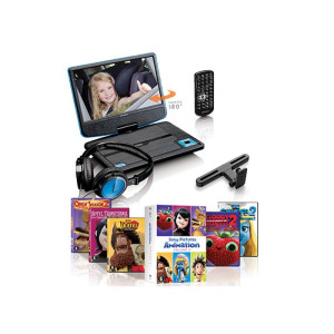 LENCO DVP-910 Portable DVD player Cabrio 22,90cm (9") Schwarz - Blau 