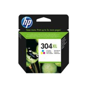 HP 304XL - Hohe Ergiebigkeit - farbstoffbasiert dreifarbig - Original - Tintenpatrone 