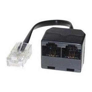 SHIVERPEAKS S-Conn RJ45 - 2x RJ45 - RJ45 - 2x RJ45 - Schwarz - Transparent - Männlich/weiblich (TC71 