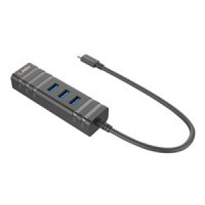 LINDY USB 3.1 Hub & Gigabit Ethernet Adapter USB Typ C 