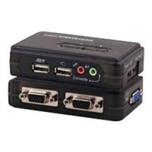  EFB ELEKTRONIK 2-Port KVM Switch USB-Audio incl. Kabelset  