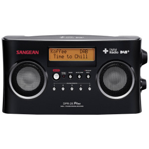 SANGEAN DPR-25+ DAB+ Kofferradio AUX, DAB+, UKW Akku-Ladefunktion Weiß 
