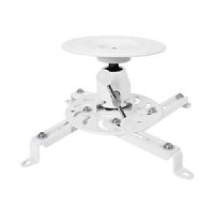 LOGILINK Beamer-Deckenhalterung, Armlänge 135 mm, weiß geeigent für Projektoren bis zu 25 kg 