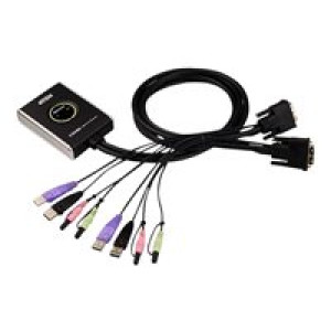  ATEN DATA KVM Cable Switch 2-Port USB DVI KVM Switch  