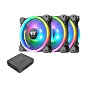  THERMALTAKE Lüfter Thermaltake Riing Trio 14 LED RGB (3er Pack) TT Prem. retail Gehäuse kühler 