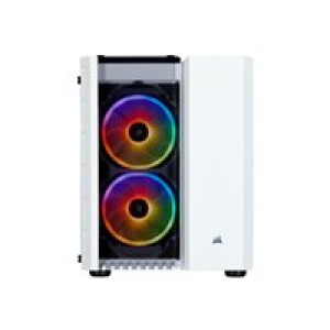 CORSAIR Crystal 280X White RGB Midi Tower ATX Gehäuse mit gehärtetem Glas 