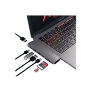 SATECHI USB-C Pro Hub Multi-Port Adapter 4K HDMI Space Gray 
