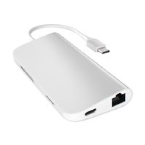 SATECHI USB-C Hub Multi-Port Adapter 4K silber 