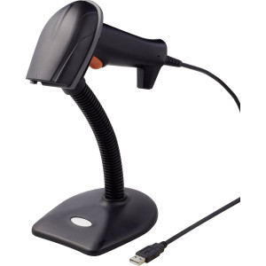 RENKFORCE 2D Barcode-Scanner Kabelgebunden 1D, 2D Laser Schwarz Hand-Scanner USB 