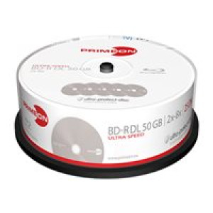  PRIMEON Blu-ray BD-R DL Rohling 50 GB Primeon 2761318 25 St. Spindel Antikratzbeschichtung  