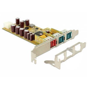 DELOCK PoweredUSB PCI Express Karte > 1 x 24 V + 2 x 12 V 