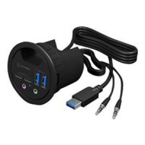 RAIDSONIC Hub 4-Port IcyBox USB 3.0 IB-HUB1403B Tischeinbau 