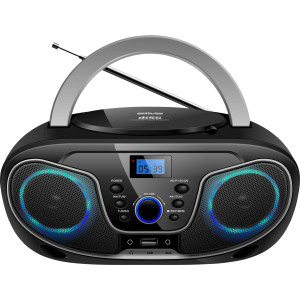 SILVA SCHNEIDER MPC 19.4 USB UKW CD-Radio AUX, CD, USB Schwarz/Silber 