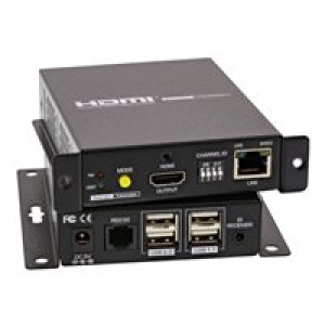  INLINE HDMI USB KVM over IP Extender - KVM-/Audio-/USB-Extender - bis zu 100 m (64601)  