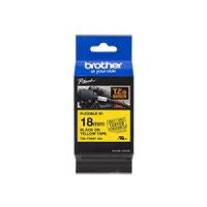 BROTHER Tapes gelb/schwarz 18mm 