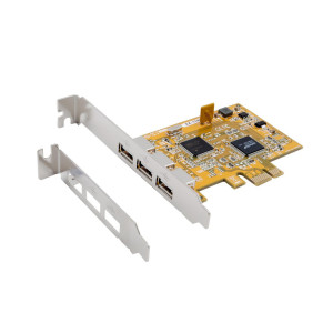 EXSYS PCIe-Karte USB2.0 mit 3Ports 